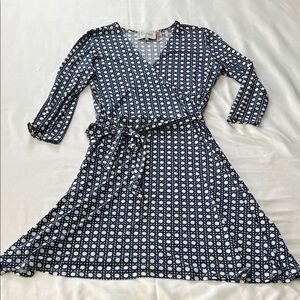 Leota Birds and the Bees Wrap Dress